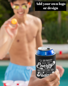 stubby cooler, koozie, can holder, drink holder, drink cooler